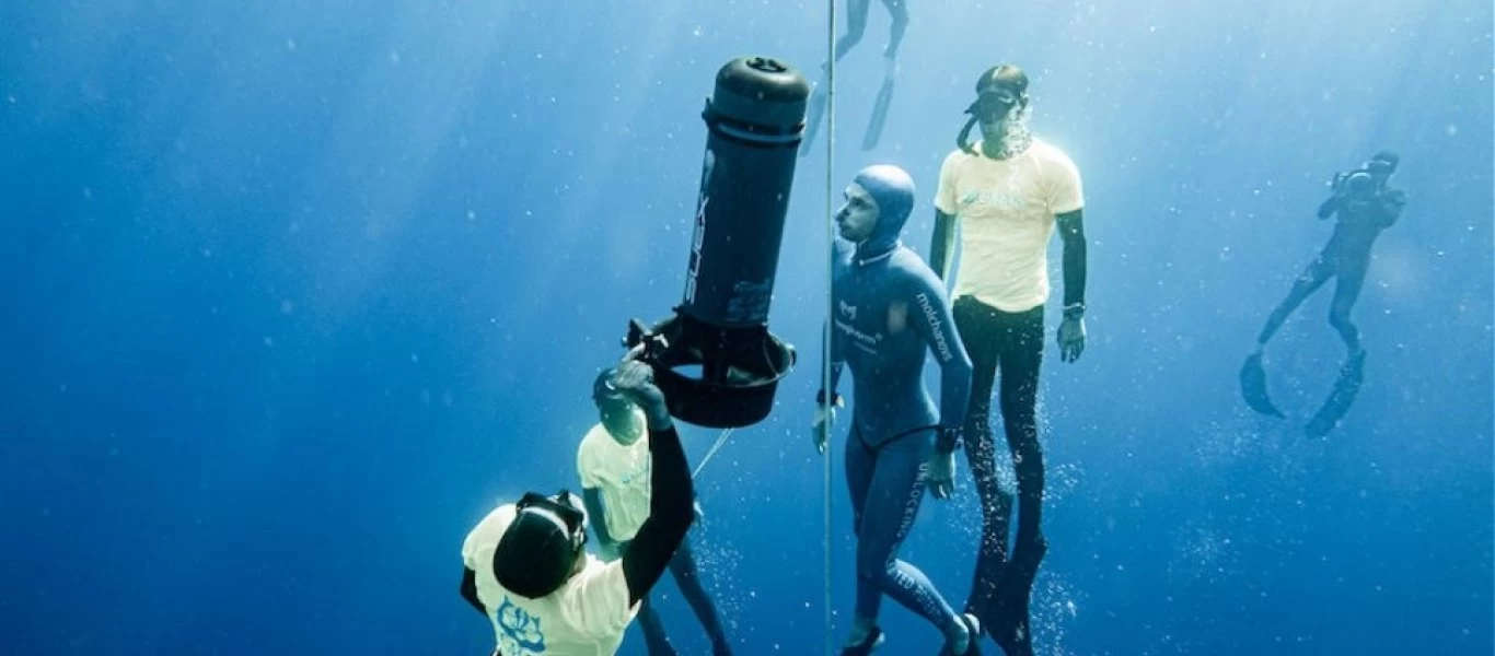 Καλαμάτα: Παγκόσμιο ρεκόρ ελεύθερης κατάδυσης (βίντεο)